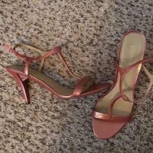 Michael Kohl’s Salmon Colored Strappy Heels